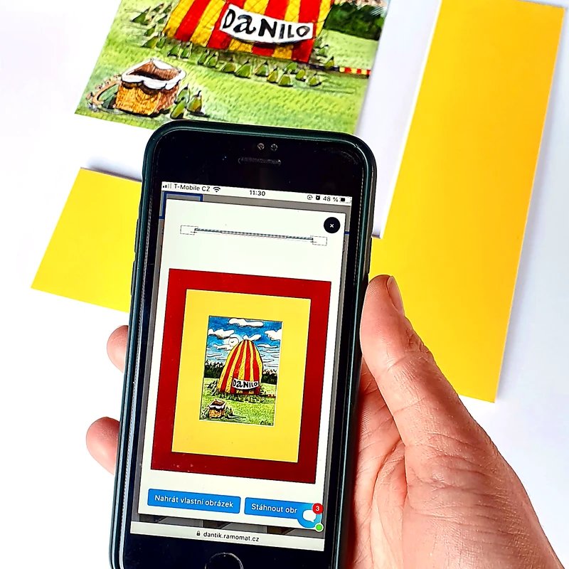 Oprawa online – podgląd na telefonie